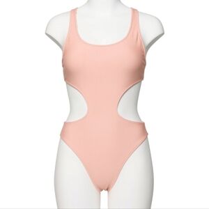 ​Light Baby Pink Cut Out One Piece Swimsuit Size Medium
